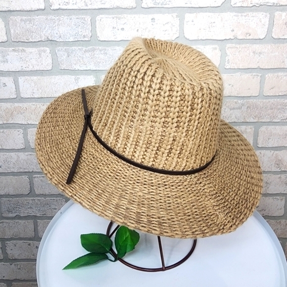 C.C. Knit Panama Fedora Hat - Picture 3 of 10